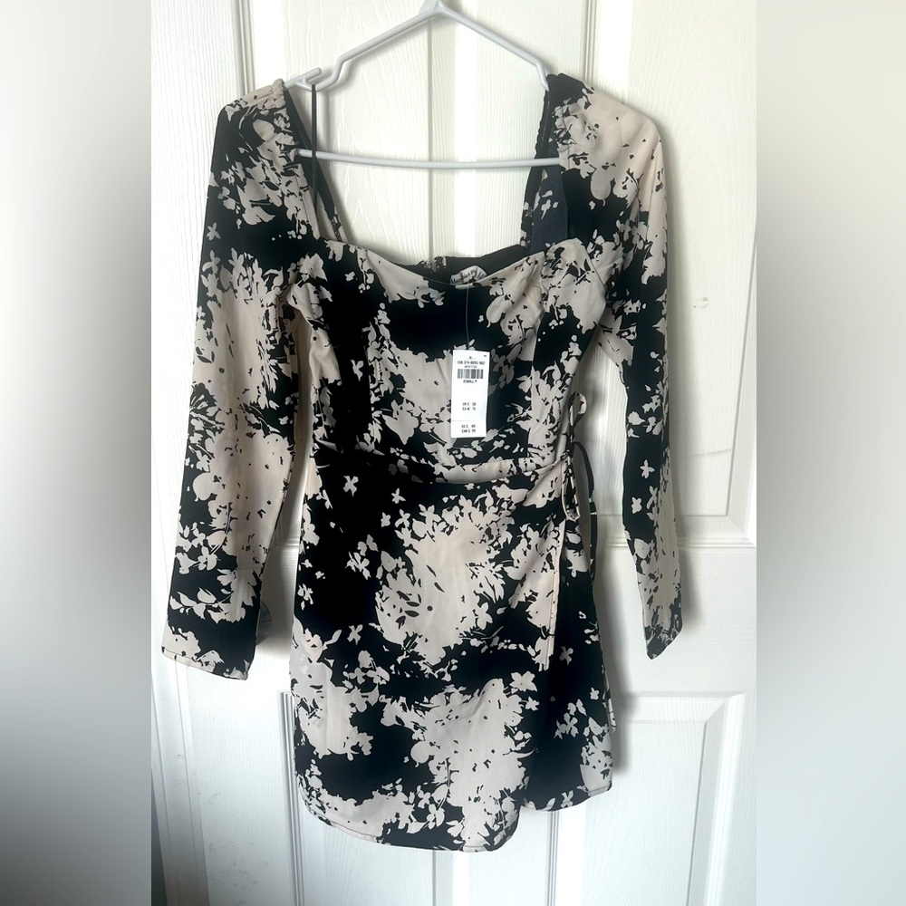 Abercrombie & Fitch wrap long sleeve dress xs petite
